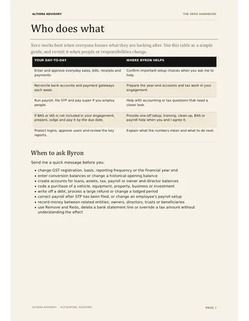 The Xero Handbook, page 3