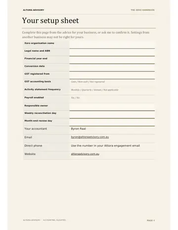 The Xero Handbook, page 4